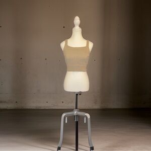 Beige Wool Strapped Crop Top US: S-M Stretchy (NEVER WORN!!)